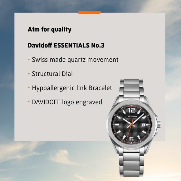 DAVIDOFF ESSENTIAL No.3 Watch - Picture 4 of 4